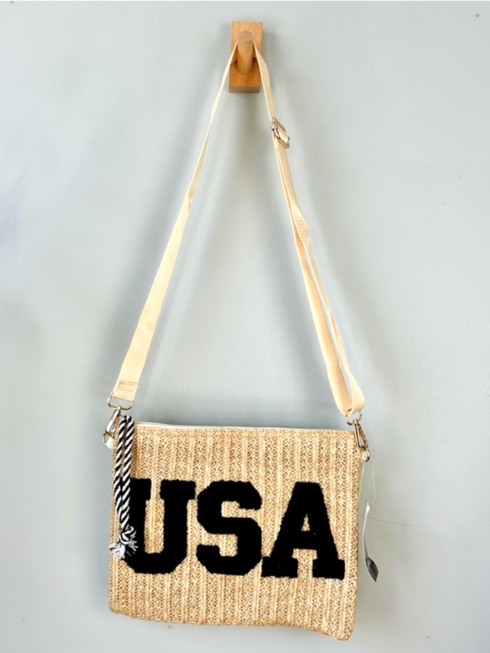 NWT | USA Woven Crossbody Purse